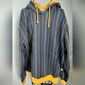 NWT Men's VSTR Premium Modern Nomads Wardrobe Stripped Hoodie Size XL